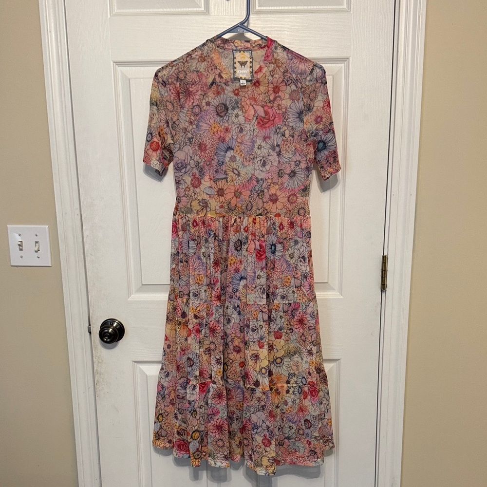 Johnny Was Yasmin tiered dress Floral Dress - Multicolor